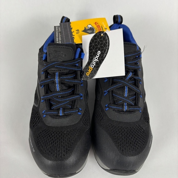 Herman Survivors Men's Cassle Composite Toe Low Profile Work Shoe 9 Black | Blue - Picture 4 of 11